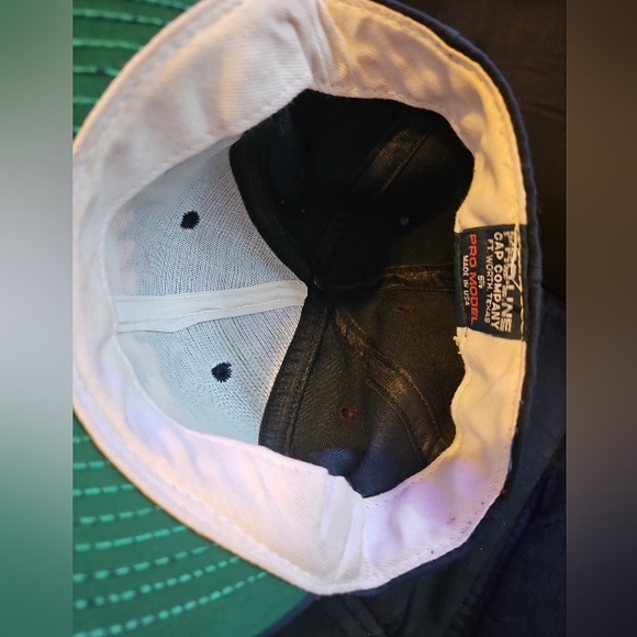 VTG Notre Dame Hat Pro Line Baseball Cap Size 6 7/8 Wool USA Pro Model Fitted - Picture 2 of 7